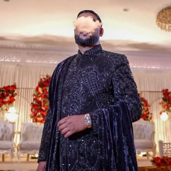 Black groom Sherwani