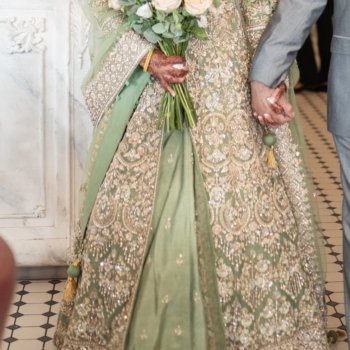 Desi/ Indian/ Pakistani Wedding Dress and skirt with Duppatta/ scarf