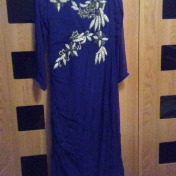 Long Navy blue/purple indian dress