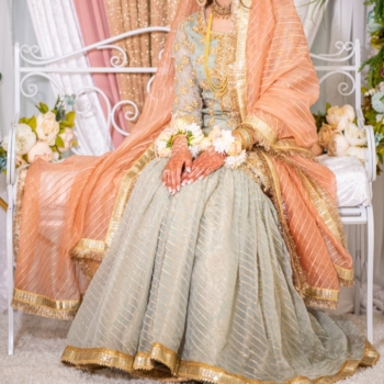 Gharara 3 piece Nikkah Outfit/Mendhi Outfit