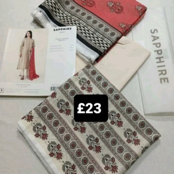 Sapphire 3 piece lawn unsitched