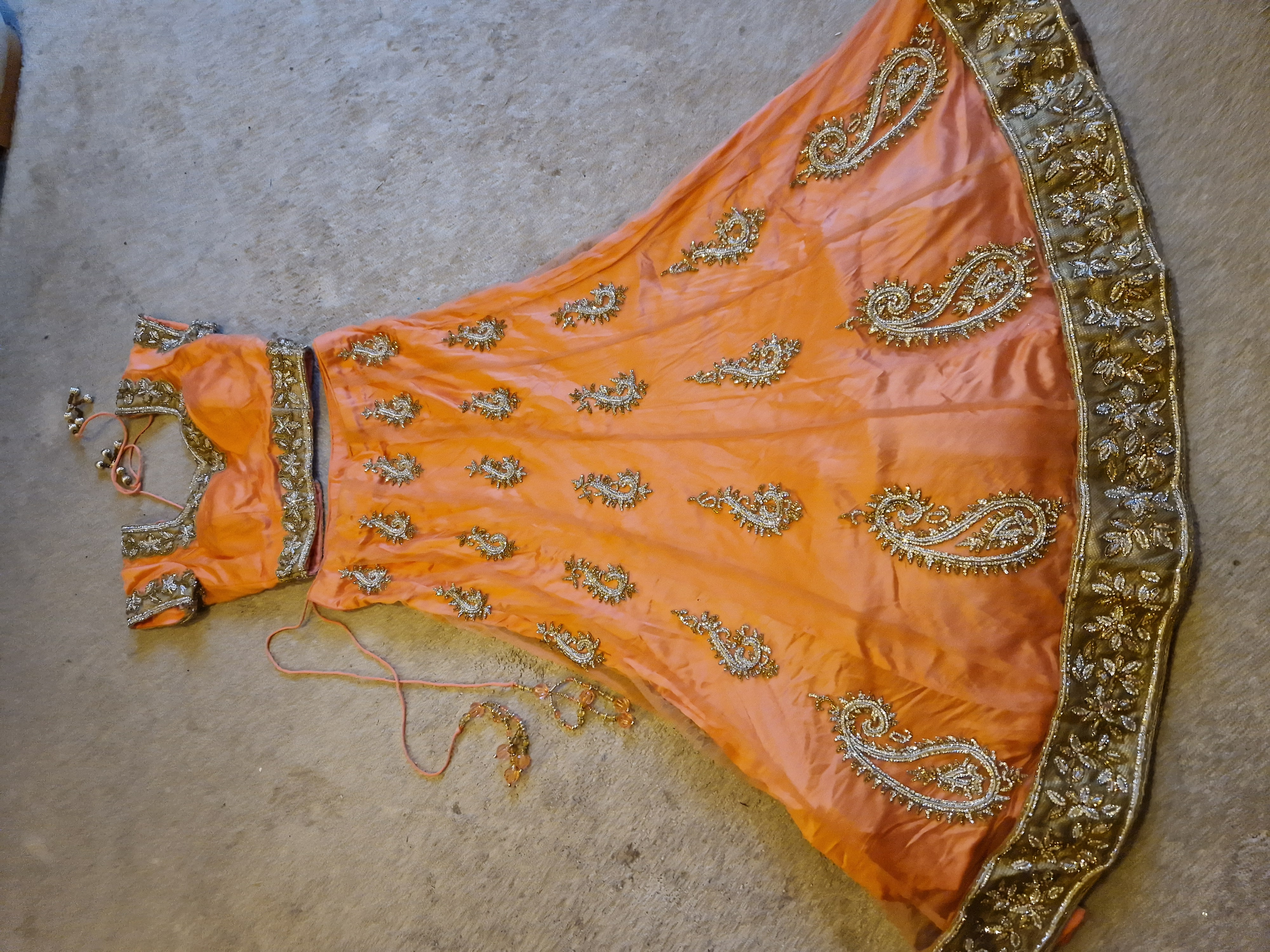 Peach Heavy Lehenga