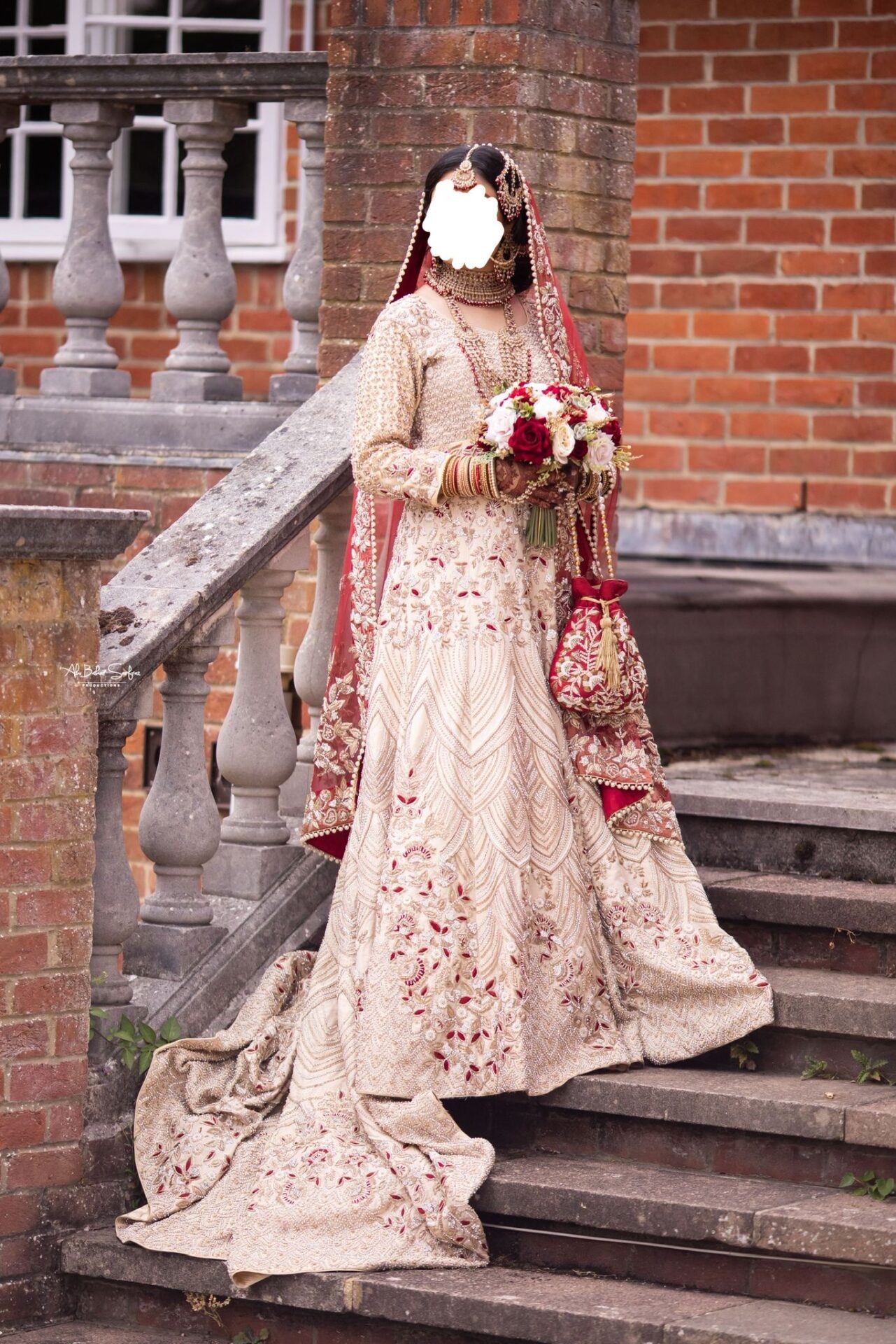 Red and Gold Wedding Dress