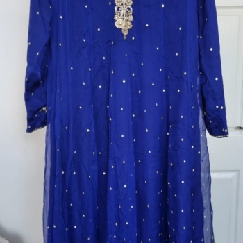 Agha Noor Blue dress