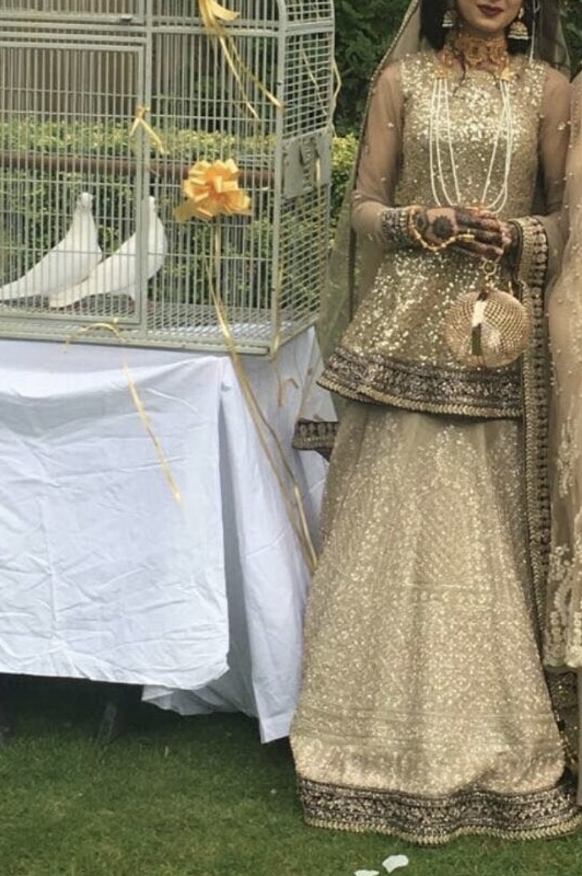 Gold bridal dress: sabyasachi inspired