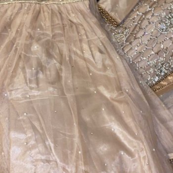 L/XL -46- Heavy blush&gold&silver sharara