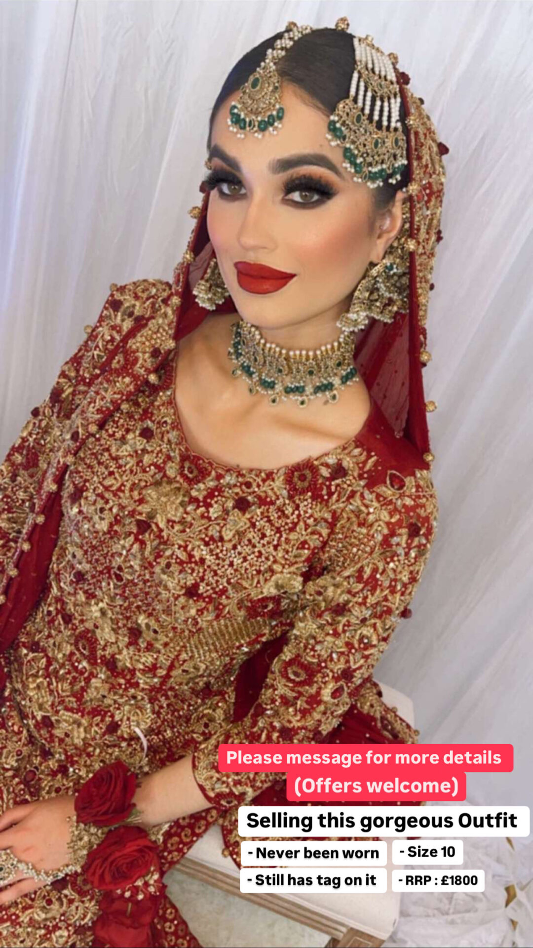 Red & Gold Bridal Lehnga