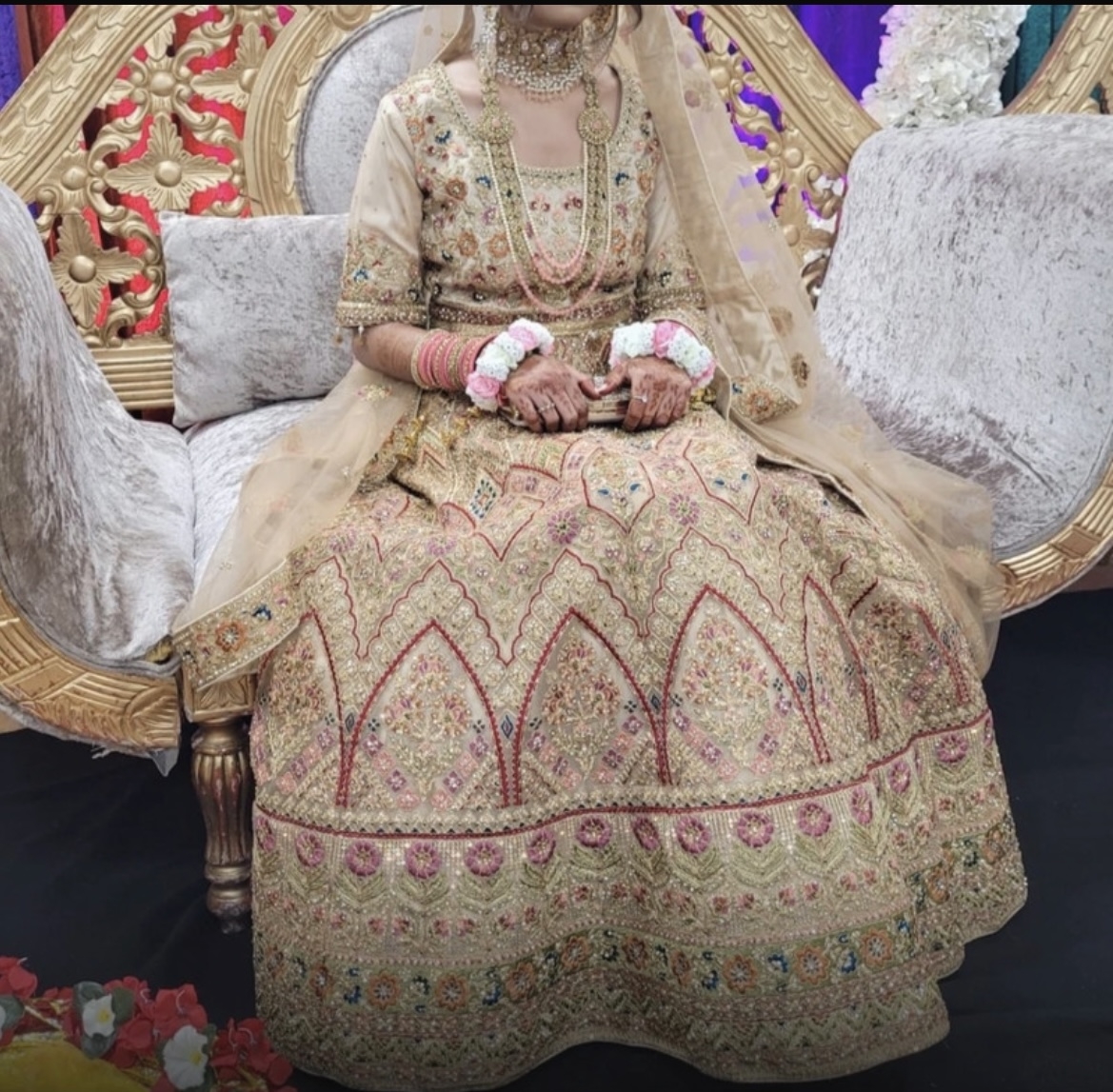 Bridal Mendhi Lengha