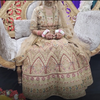 Bridal Mendhi Lengha