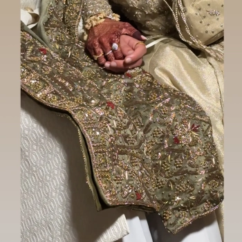 Hassan Shafiq Menswear Sherwaani and Shawl