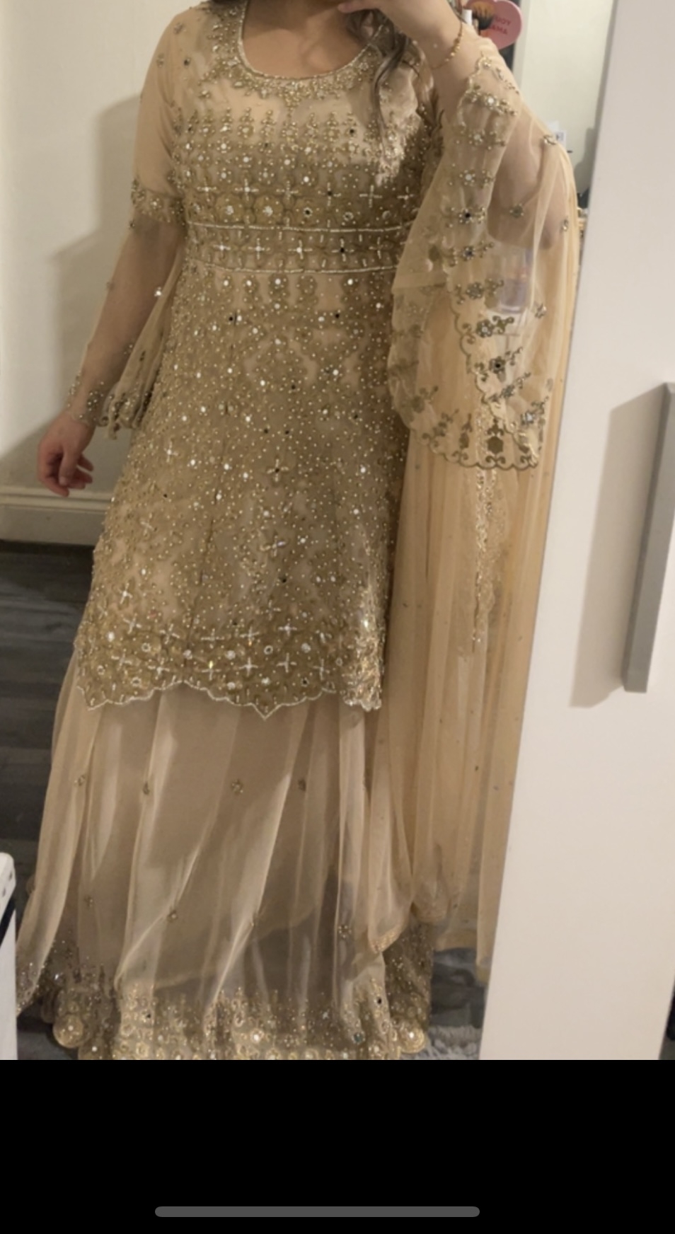 Peach/gold Lengha