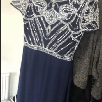 Navy blue dress party dress size 12