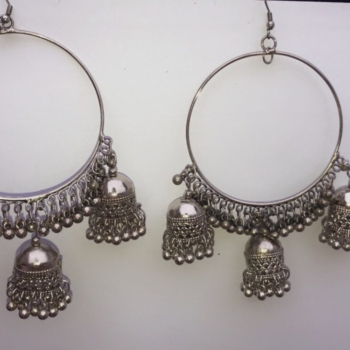 Silver earring