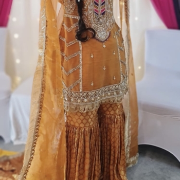 mehndi/dholki gharara shirt dress