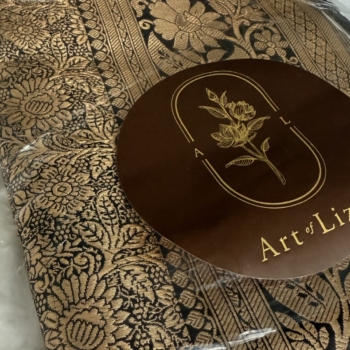 Art of Liza – Black Premium Katan Saree