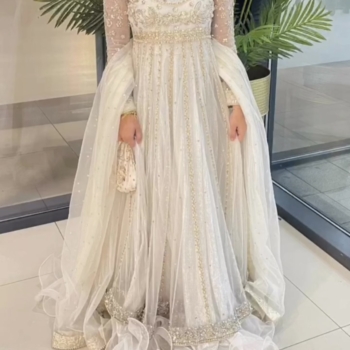 Maham Baig White Dress