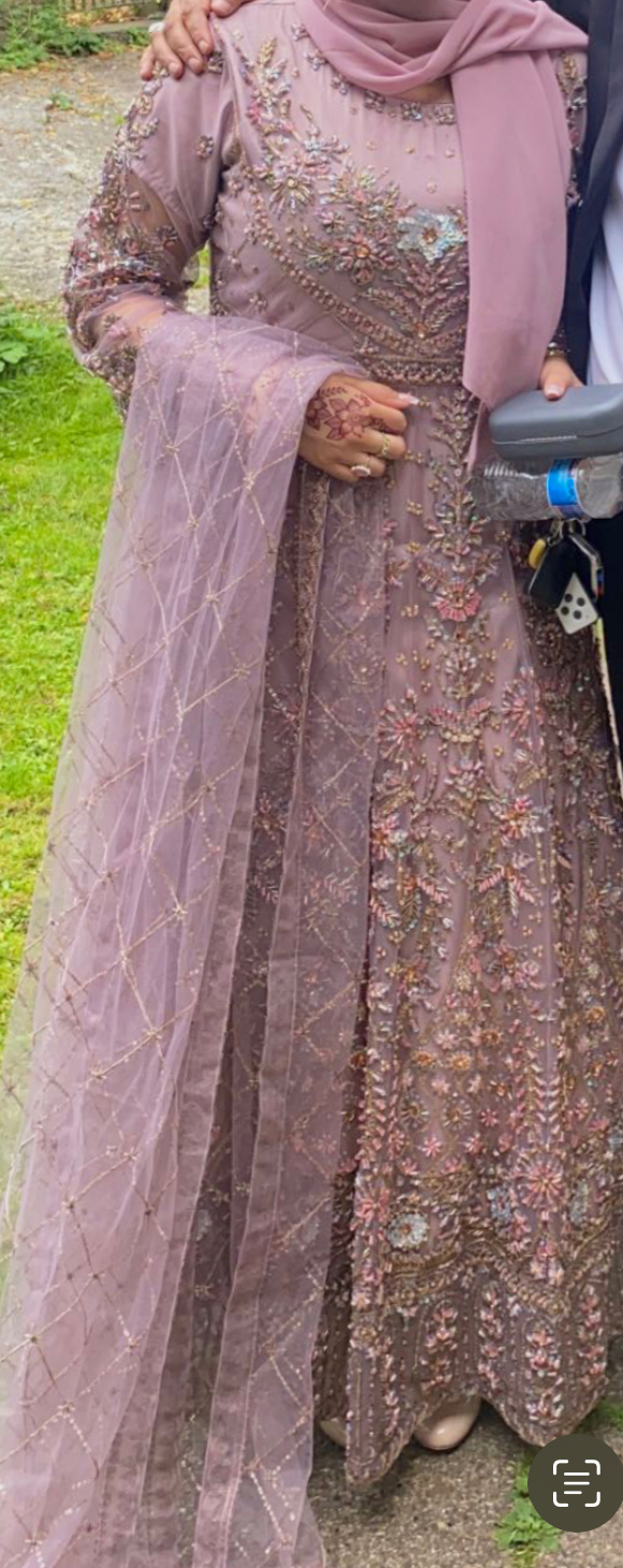 Blue Pakistani Wedding Dress