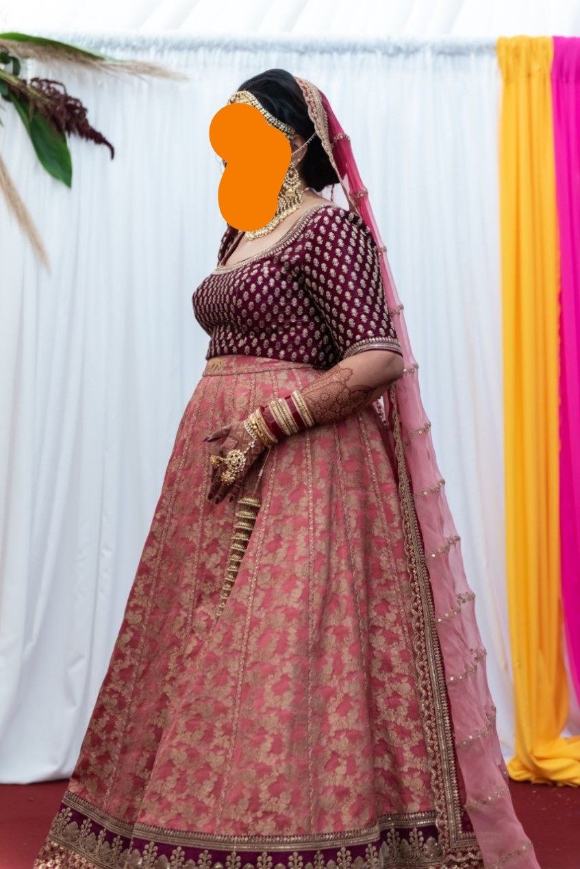 Beautiful pink sabyasachi wedding lehenga