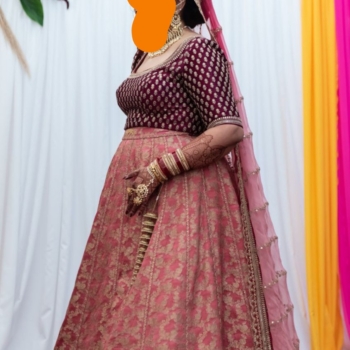 Beautiful pink sabyasachi wedding lehenga