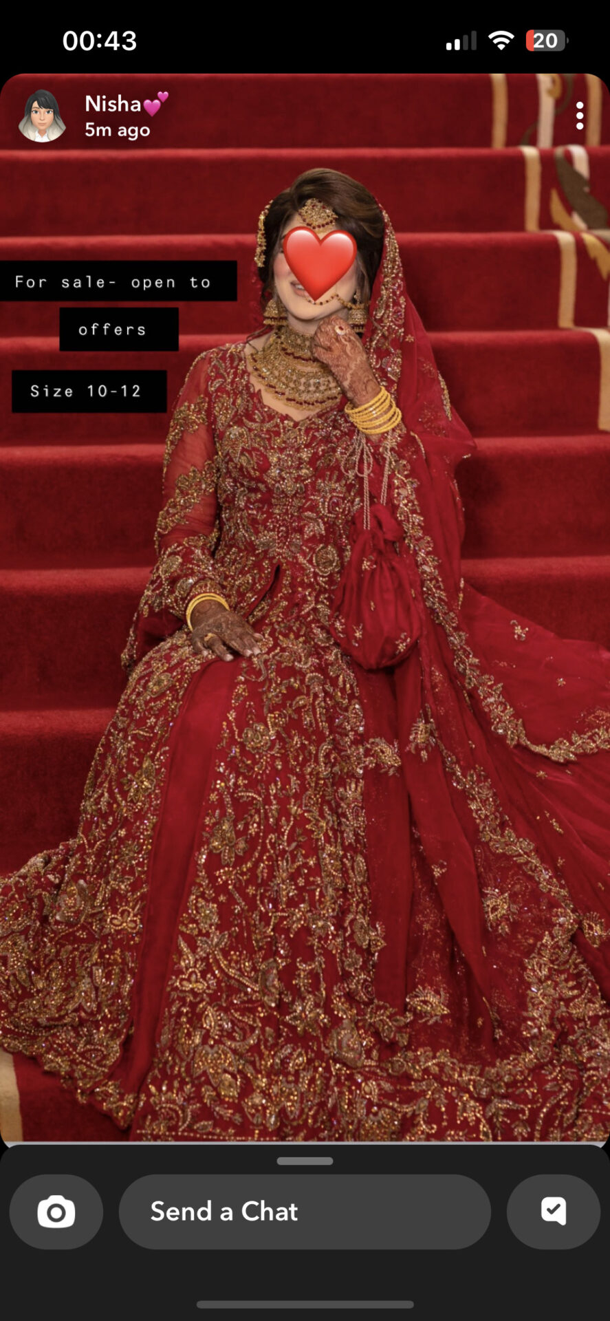 Pakistani bridal outfit