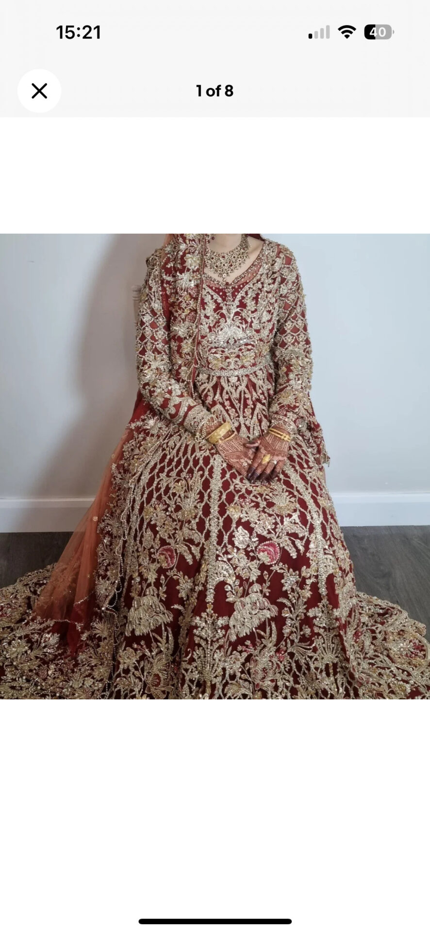 Suffuse by Sana Yasir red bridal Lengha Pakistani authentic designer