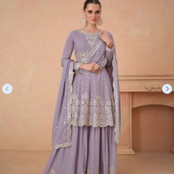 Pink sharara dress set