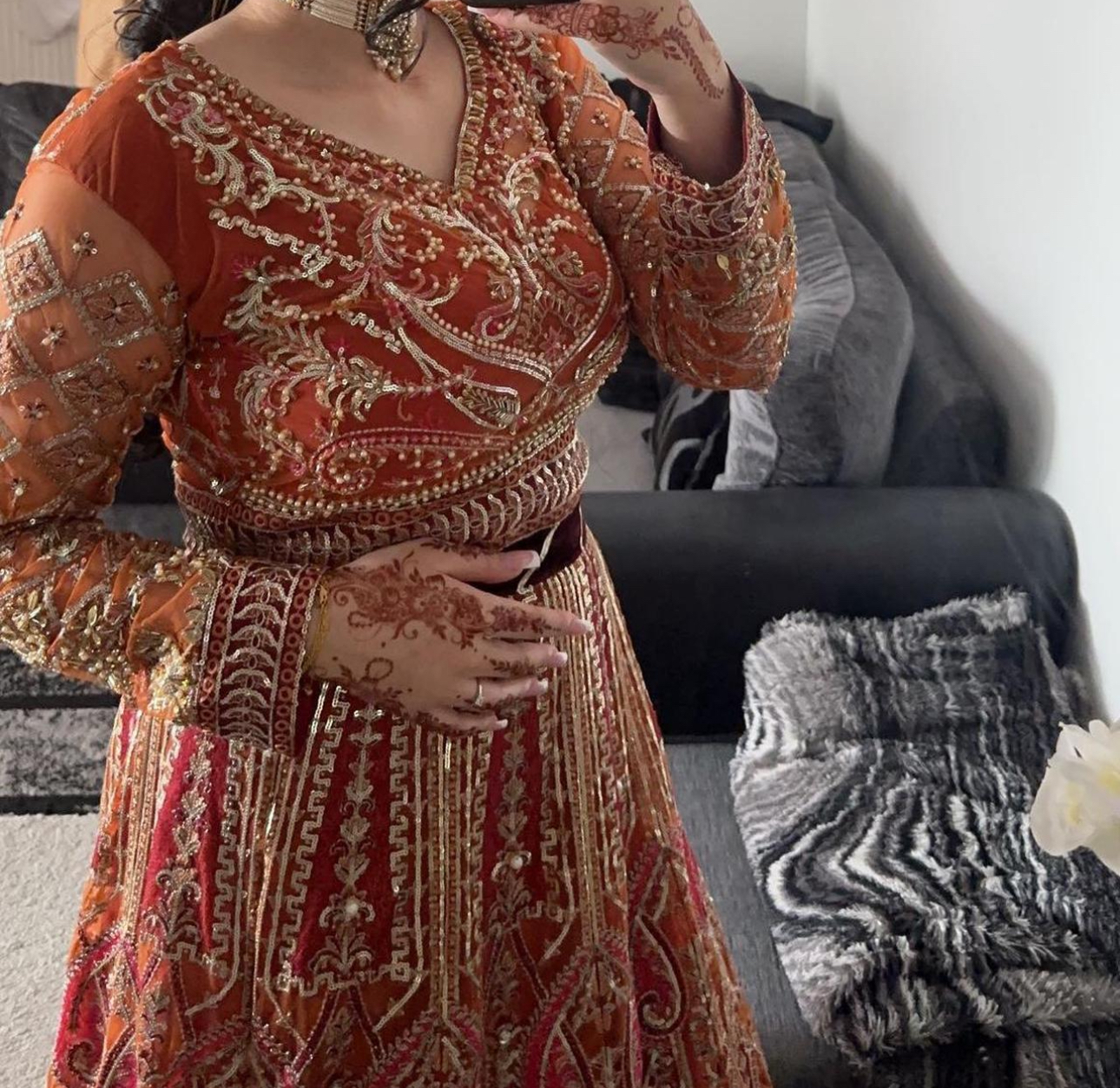 Mendhi Lengha