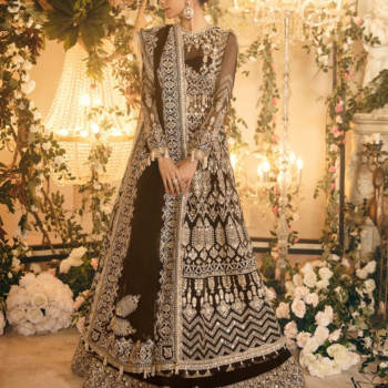 Zaha Black Lehenga