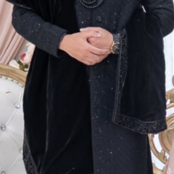 Men’s Wedding Sherwani Black