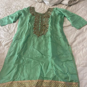 Stunning green shalwar suit