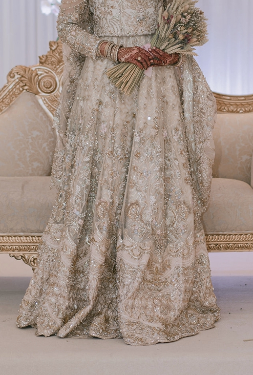 Suffuse bridal lengha