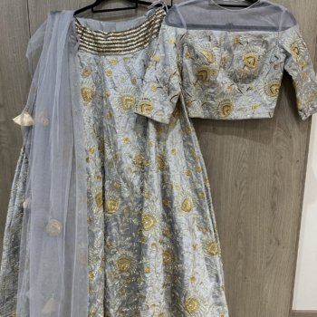 Silver Grey Lehenga – Weddings/ Parties