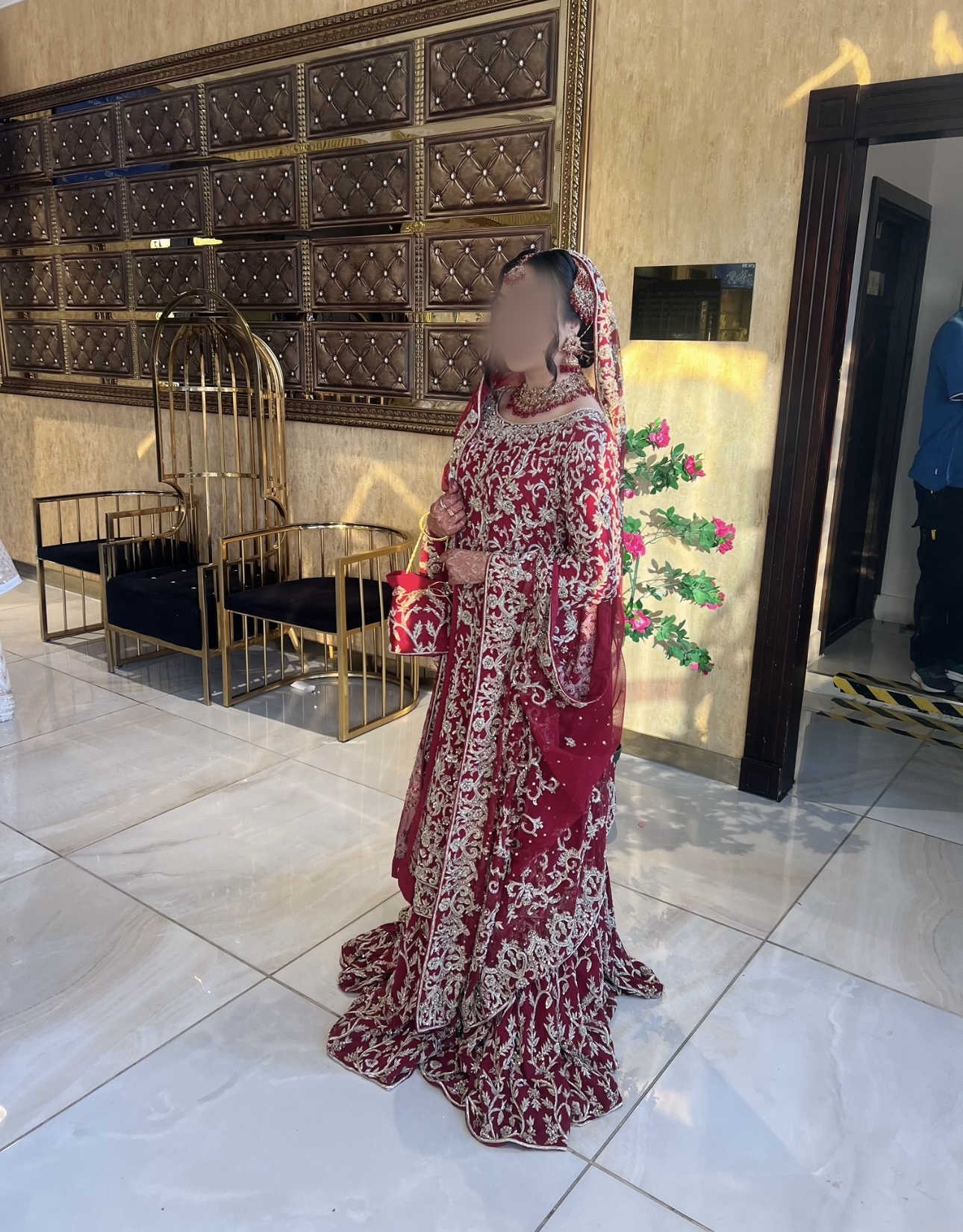 💫 Pakistani Bridal Dress for Sale – Custom Farshi Style | £1950
