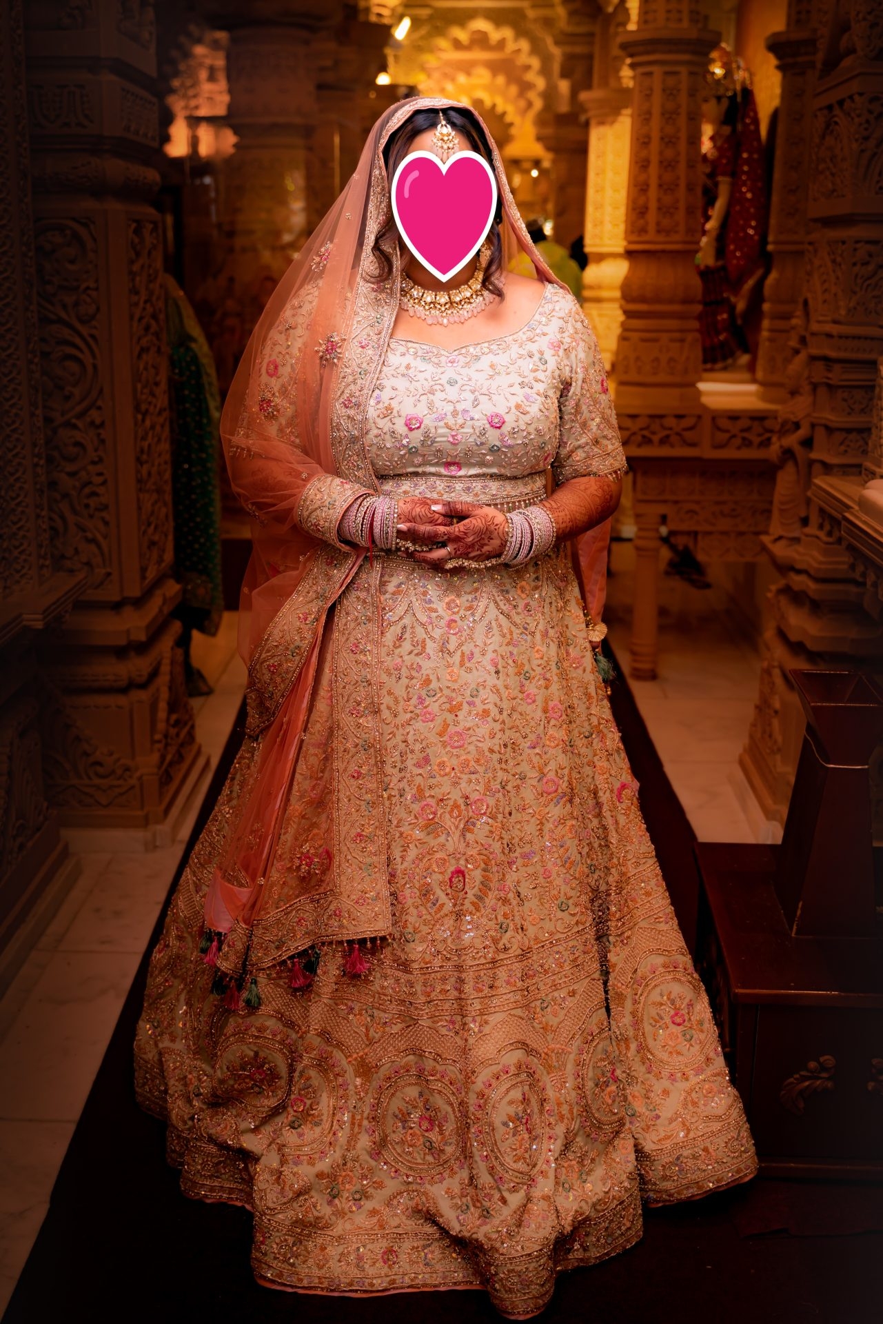 Elegant Pastel Bridal Lengha