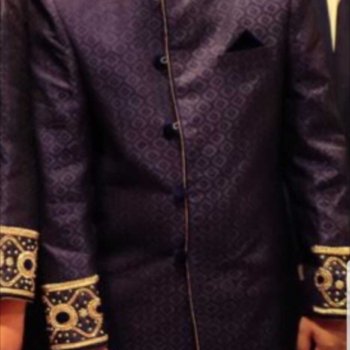 Dark Blue shirwani