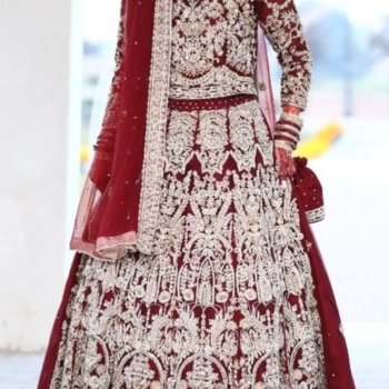 Maroon Bridal Lehnga