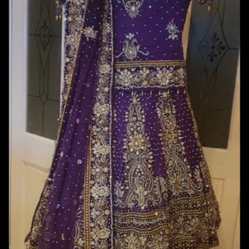 Two Indian oufits – Stunning cadbury fish cut bridal lehnga and Salwar suit