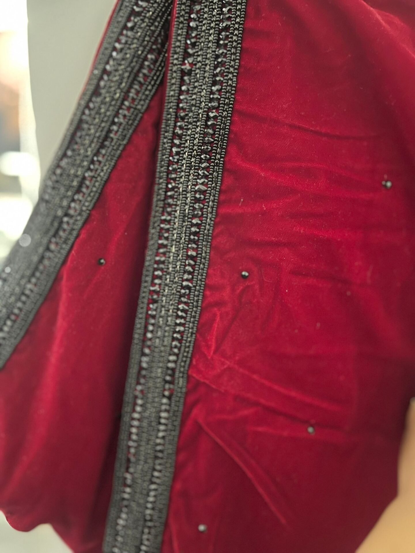 Black open jacket sherwani