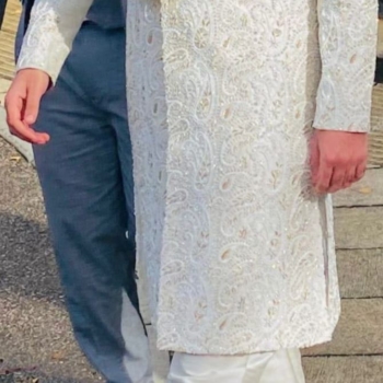 2023 Elegant Off-white sherwani