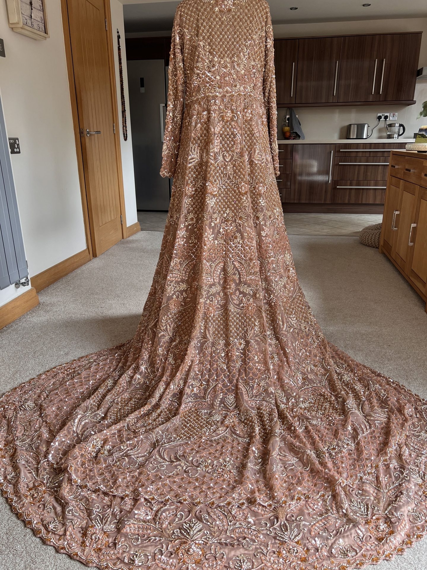 Heavily Embroidered Bridal Dress