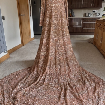 Heavily Embroidered Bridal Dress