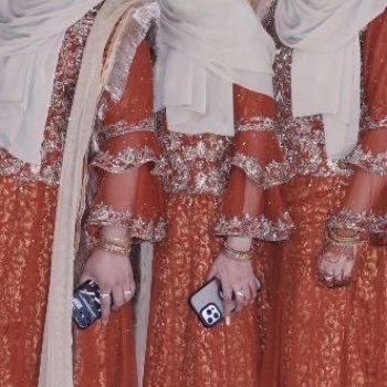 brunt orange mehndi suit