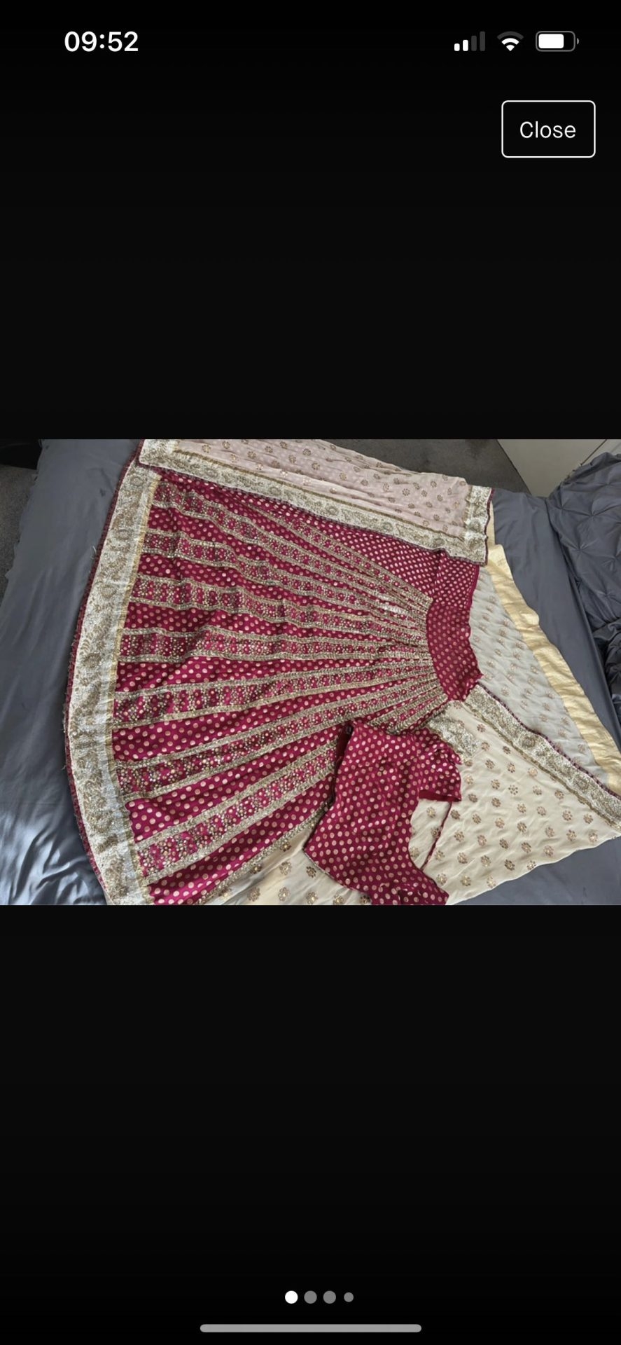 pink lengha saree