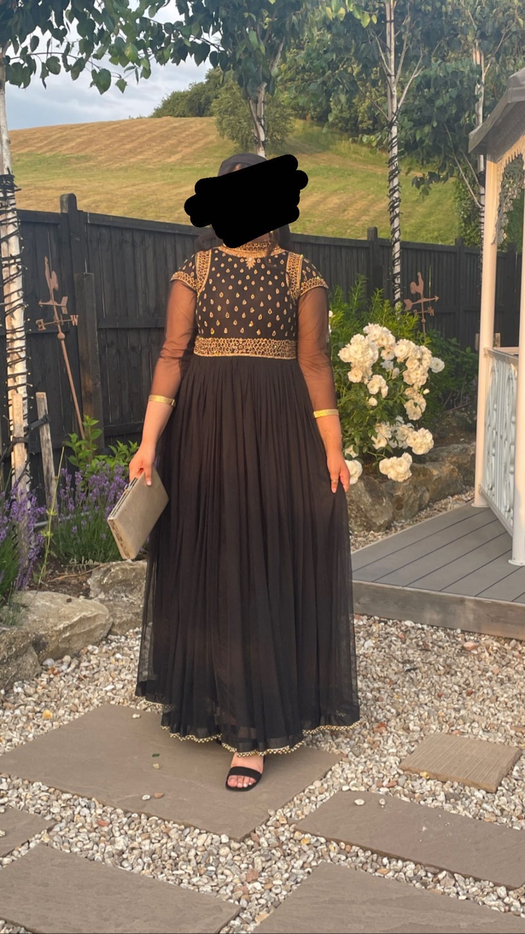 Black and Gold Pakistani/ Indian dress