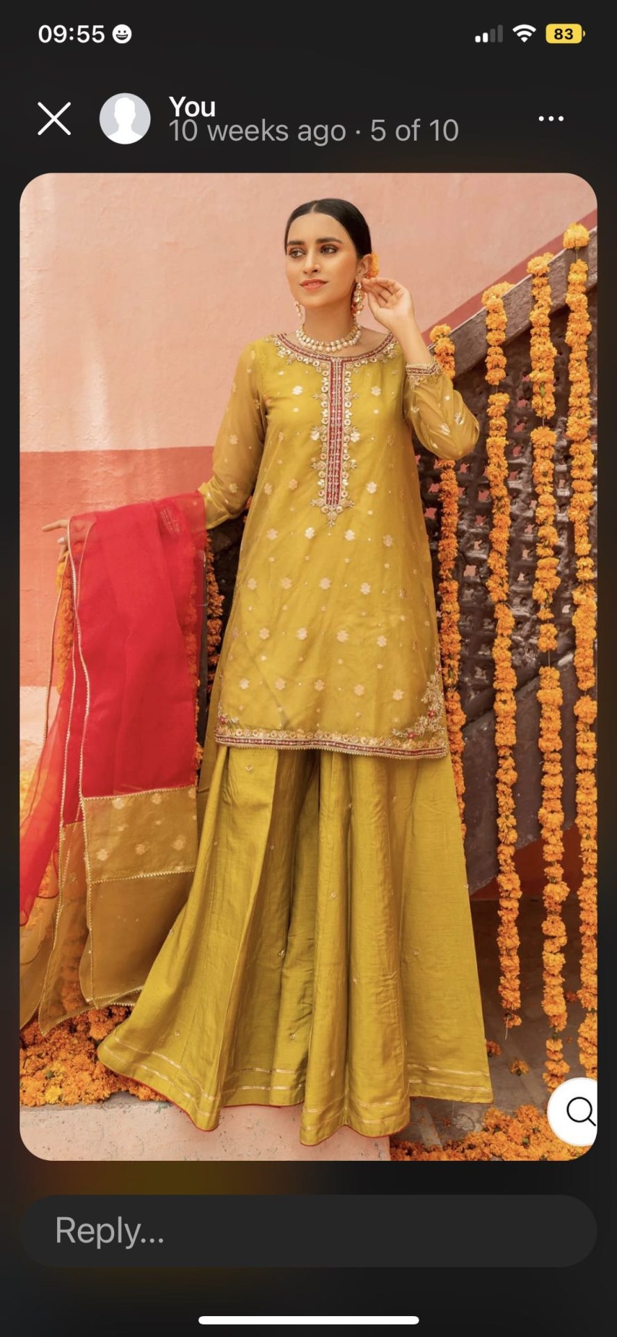 3pc embroidered suit