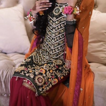 Mehndi/Party embroidered Sharara