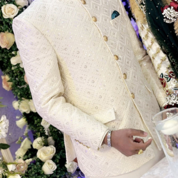 Men’s Nikkah Outfit Gold & Cream