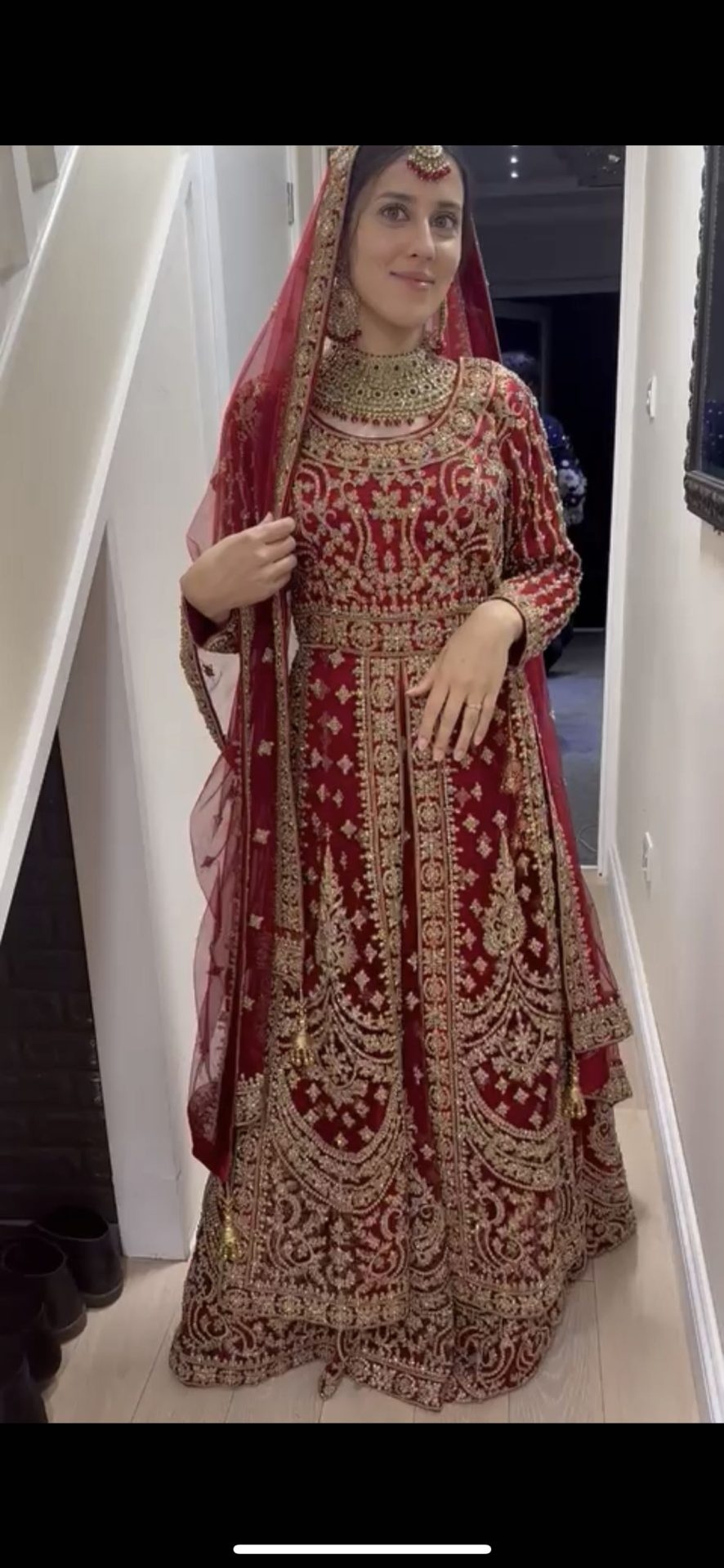 Red Baraat Bridal dress