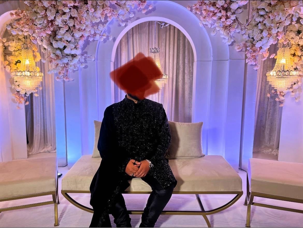 Grooms Back Sherwani