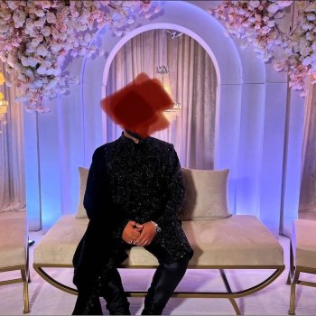 Grooms Back Sherwani